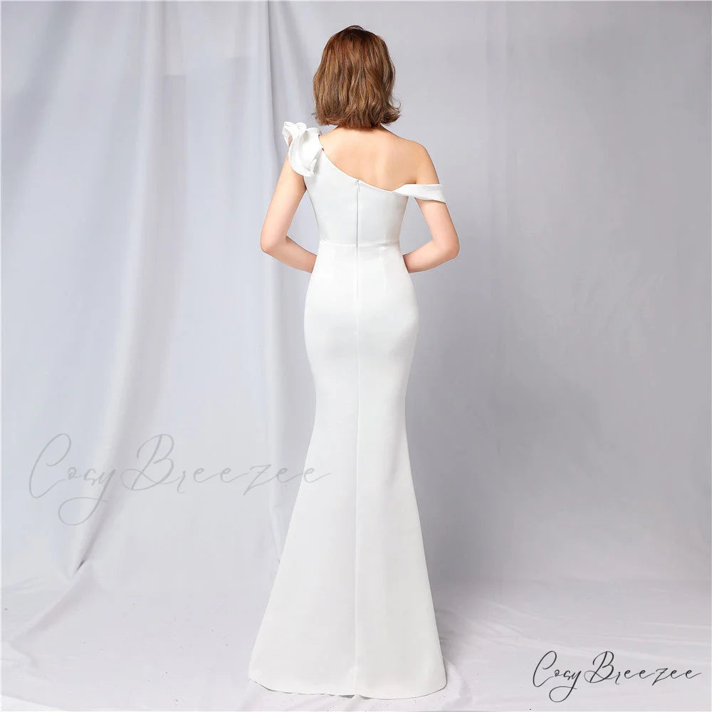 Delana Elegant Formal Charming One Shoulder Dress