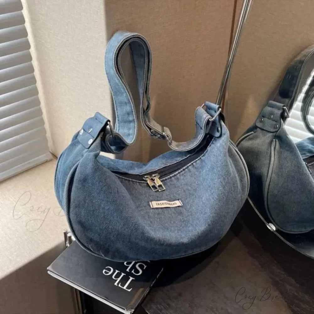 Denim Adjustable Crossbody shoulder-250126