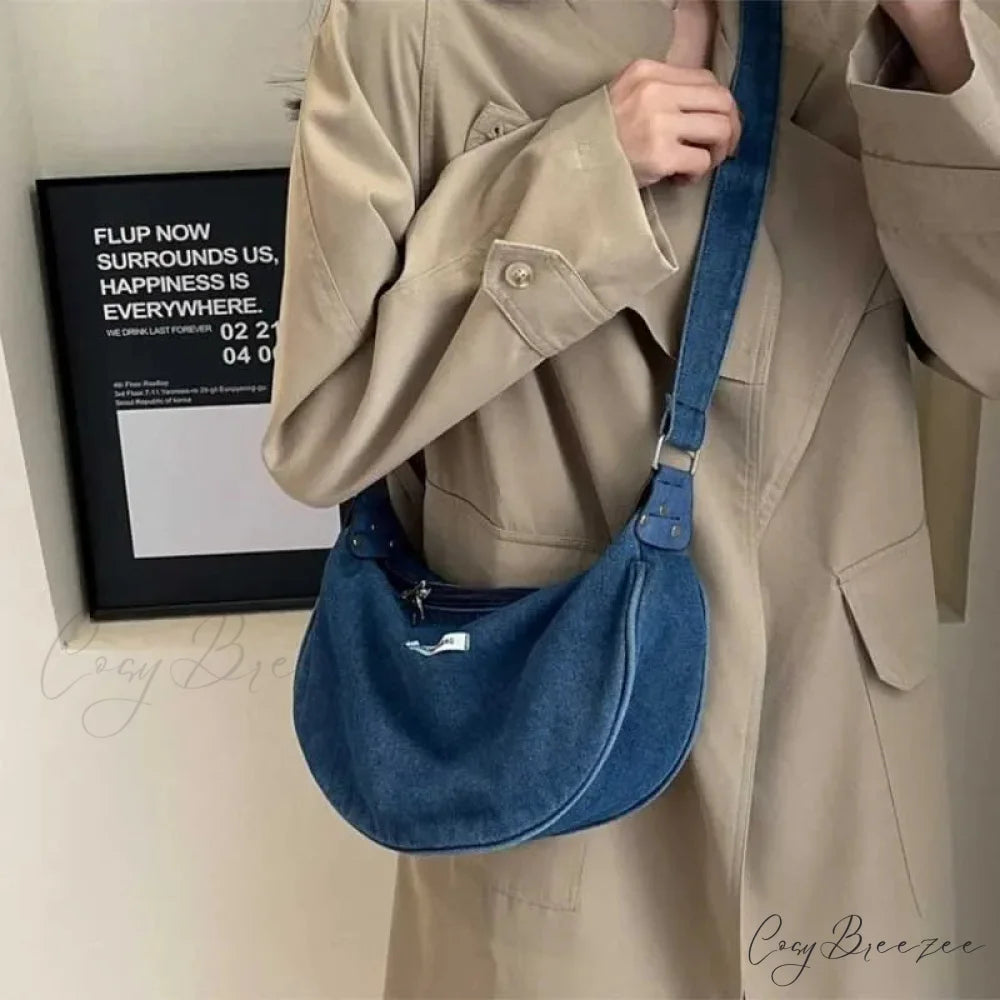 Denim Adjustable Crossbody shoulder-250126