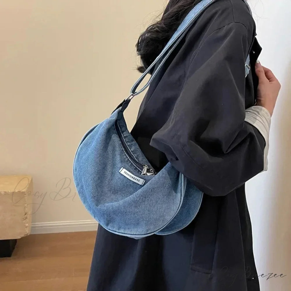 Denim Adjustable Crossbody shoulder-250126