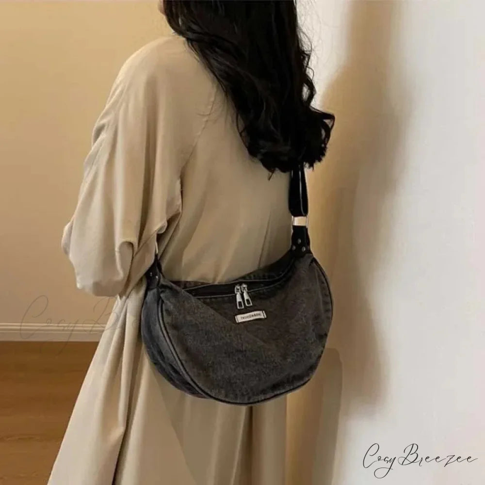Denim Adjustable Crossbody shoulder-250126