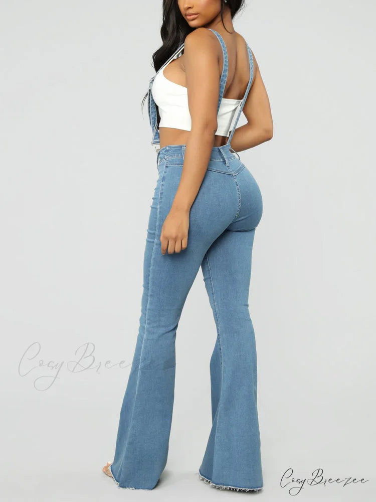 Denim Cutout Graceful Bodycon Mini Dress