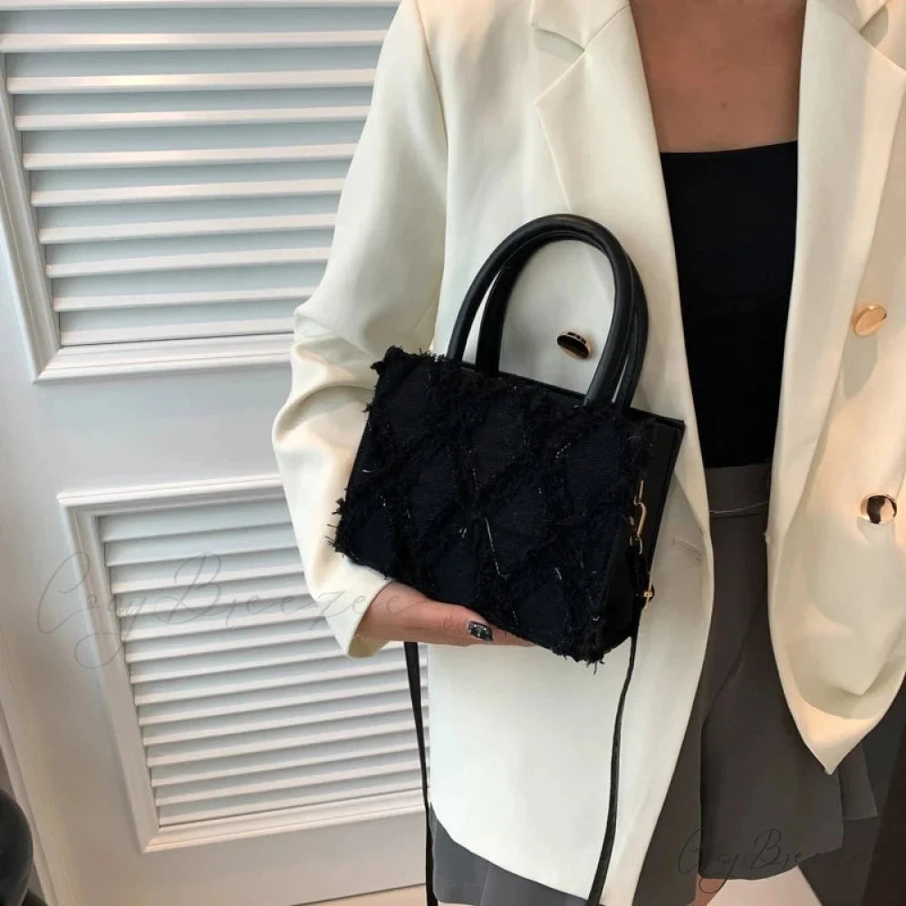 Denim Messenger Bag Summer Trendy Crossbody Handbag handbag-250126
