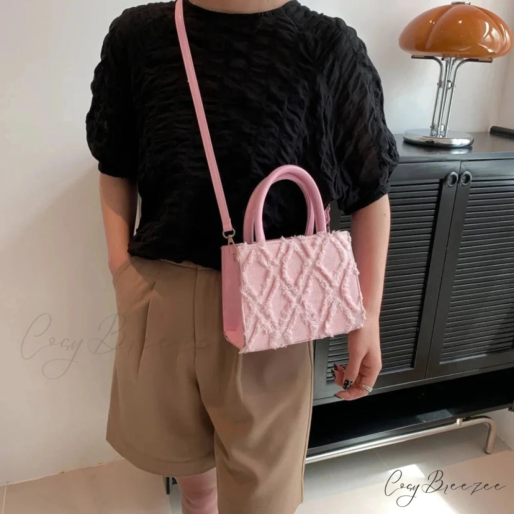 Denim Messenger Bag Summer Trendy Crossbody Handbag handbag-250126