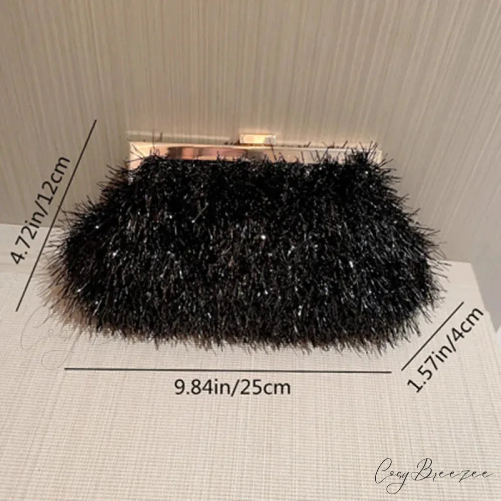 Designer Luxury Evening Wedding Bag Black clutchbag-250126