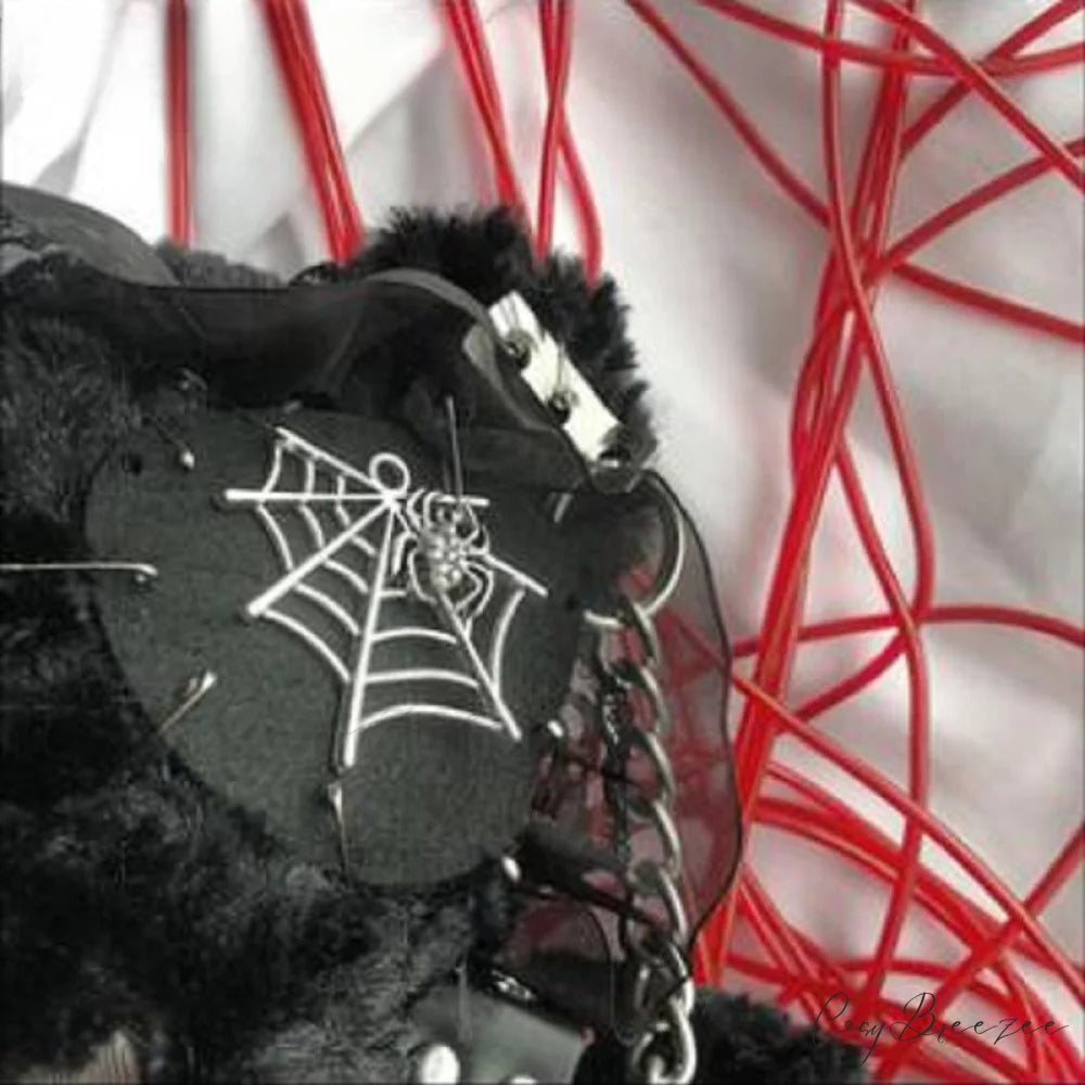 Diablo Design Lolita Halloween Gothic Blood Hell Bear Harajuku Bag BLACK / 40cm
