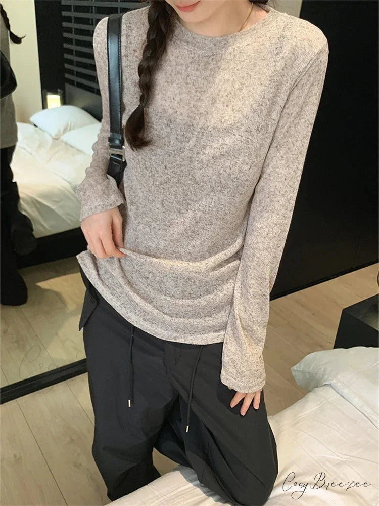 DINI Elegant T-SHIRT Coffee / S