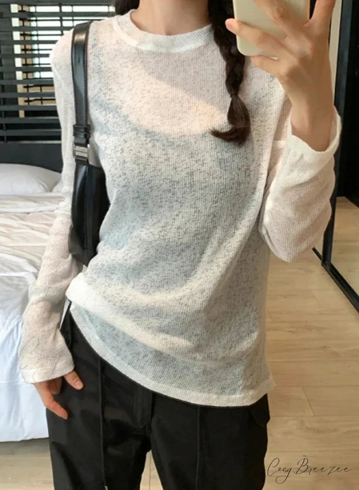 DINI Elegant T-SHIRT Grey / L