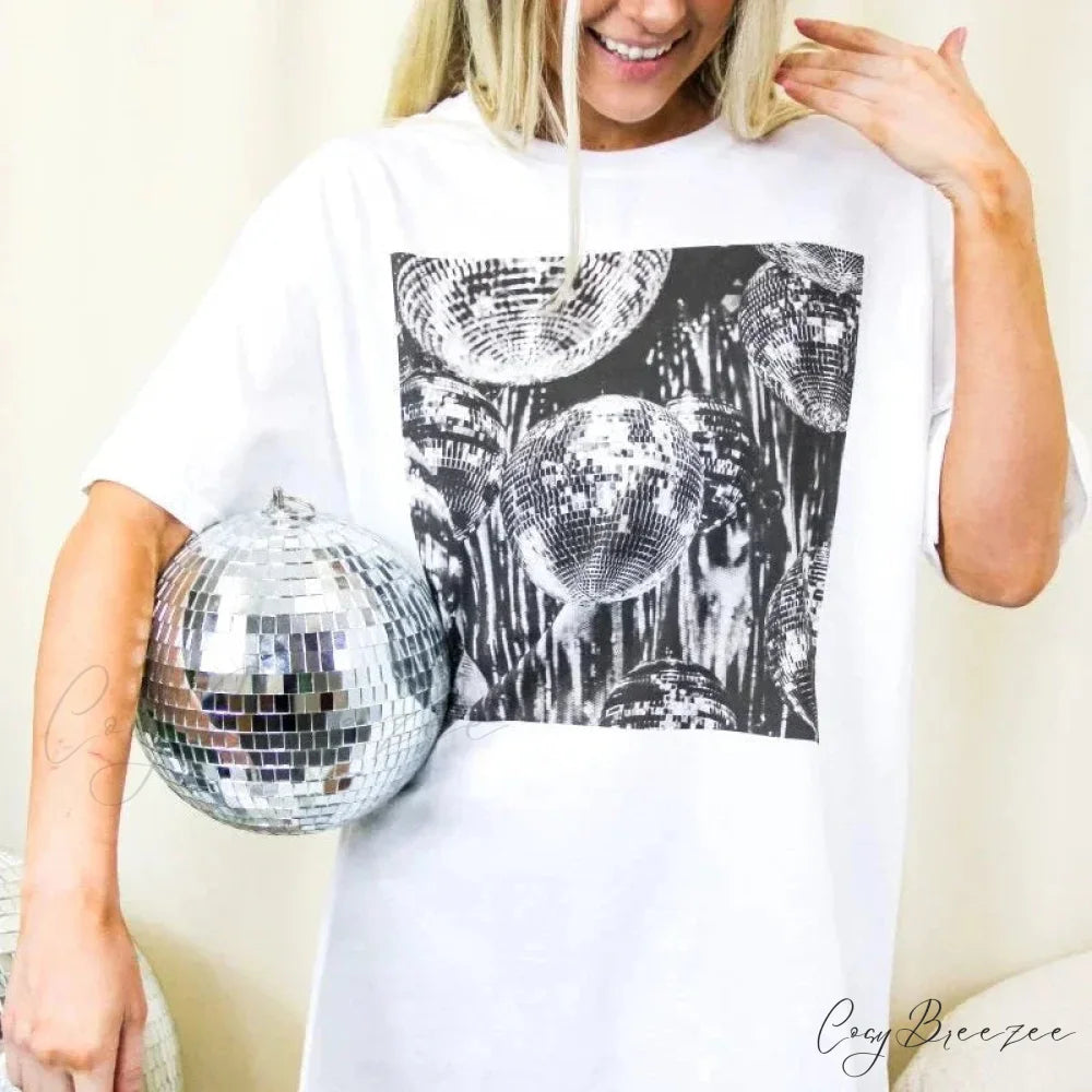Disco Ball Throwback Concert Tee t-shirt-250223