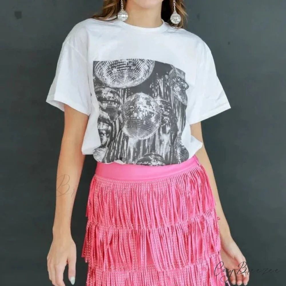 Disco Ball Throwback Concert Tee t-shirt-250223