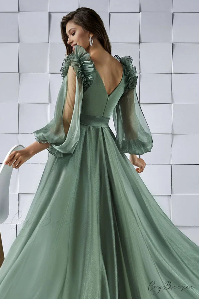 Divine Love Long Trendy Sleeve Maxi Dress