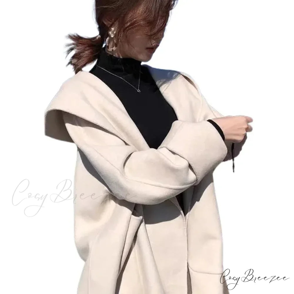 Double-Sided Short Woolen Coat overcoats-241228
