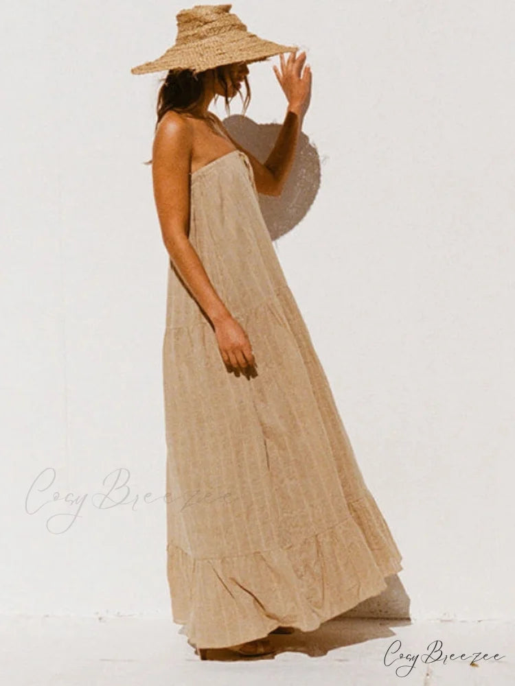 Drawstring Draped Stylish Holiday Style Dress