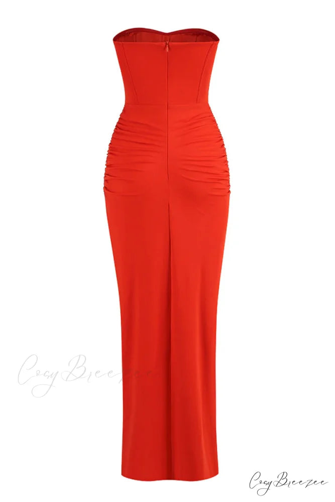 Dream Bodycon Graceful Strapless Maxi Dress