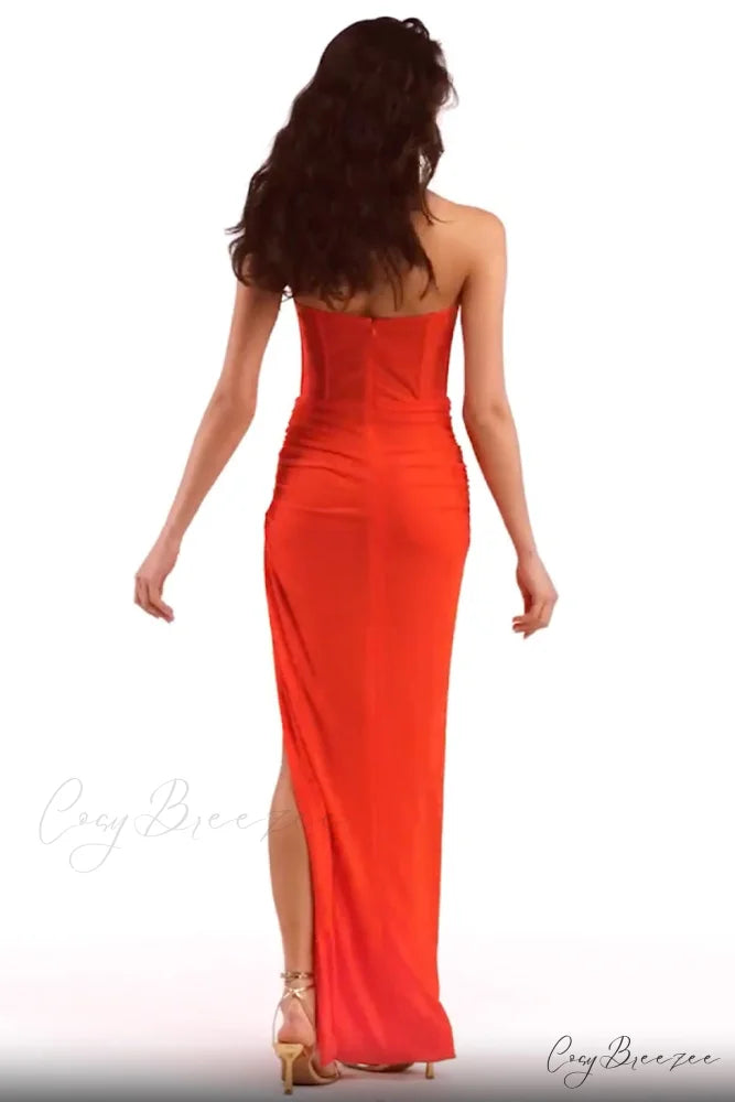 Dream Bodycon Graceful Strapless Maxi Dress