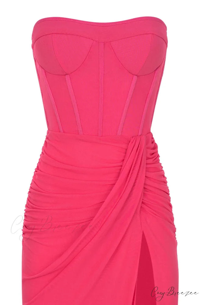 Dream Bodycon Graceful Strapless Maxi Dress