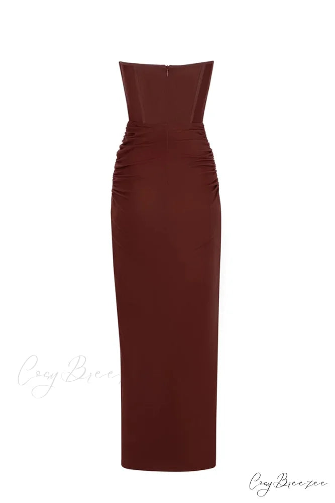 Dream Bodycon Graceful Strapless Maxi Dress