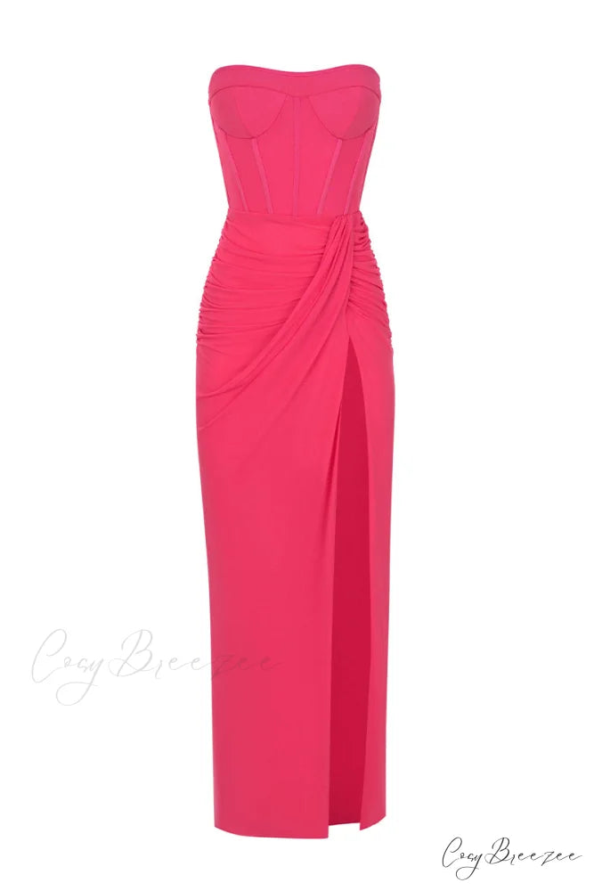 Dream Bodycon Graceful Strapless Maxi Dress