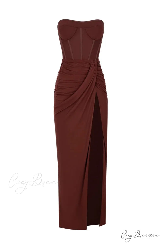 Dream Bodycon Graceful Strapless Maxi Dress