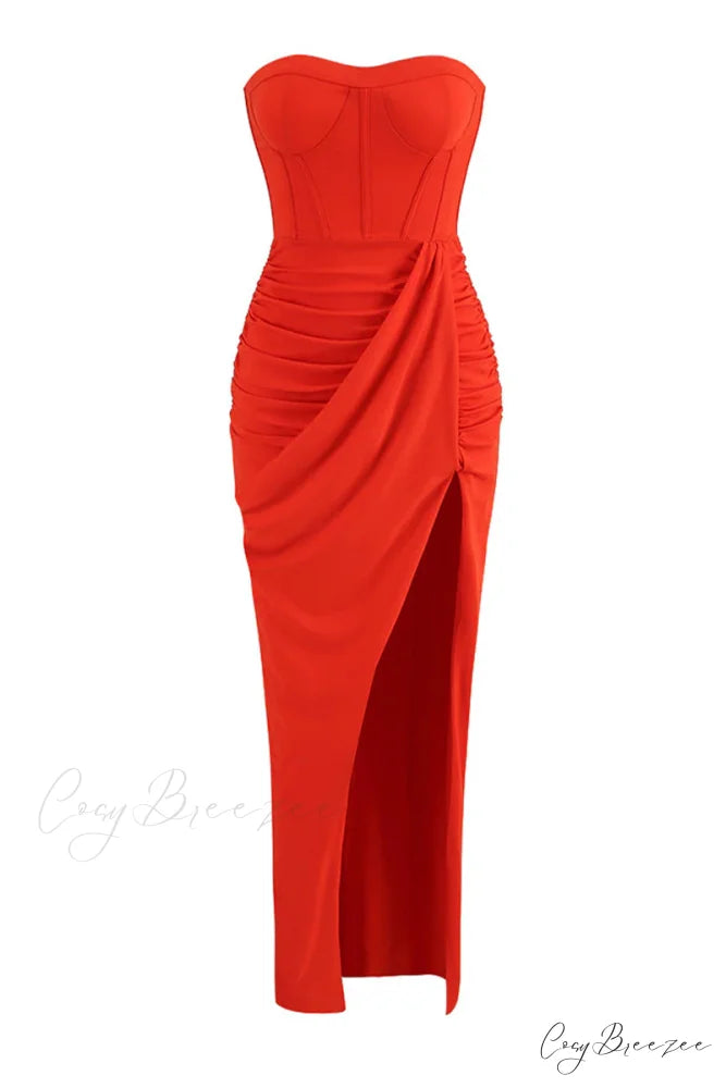 Dream Bodycon Graceful Strapless Maxi Dress