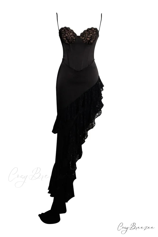 Dreamy Attraction Graceful Asymmetrical Maxi Dress