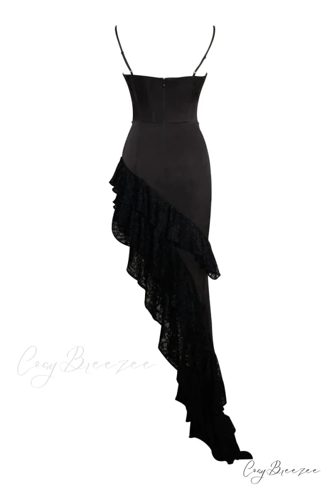 Dreamy Attraction Graceful Asymmetrical Maxi Dress