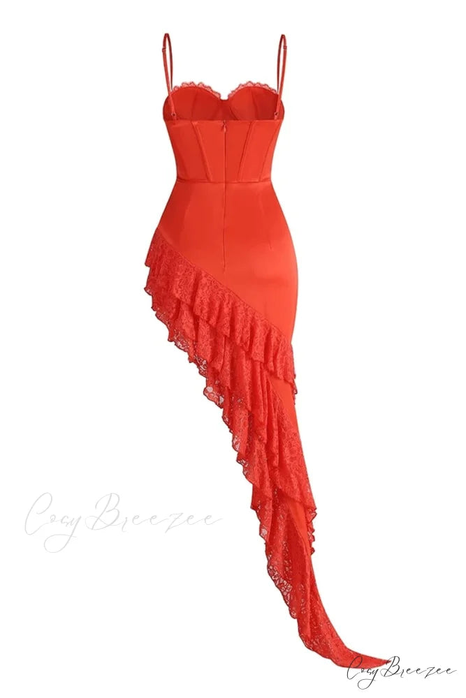 Dreamy Attraction Graceful Asymmetrical Maxi Dress