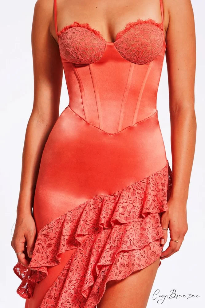 Dreamy Attraction Graceful Asymmetrical Maxi Dress