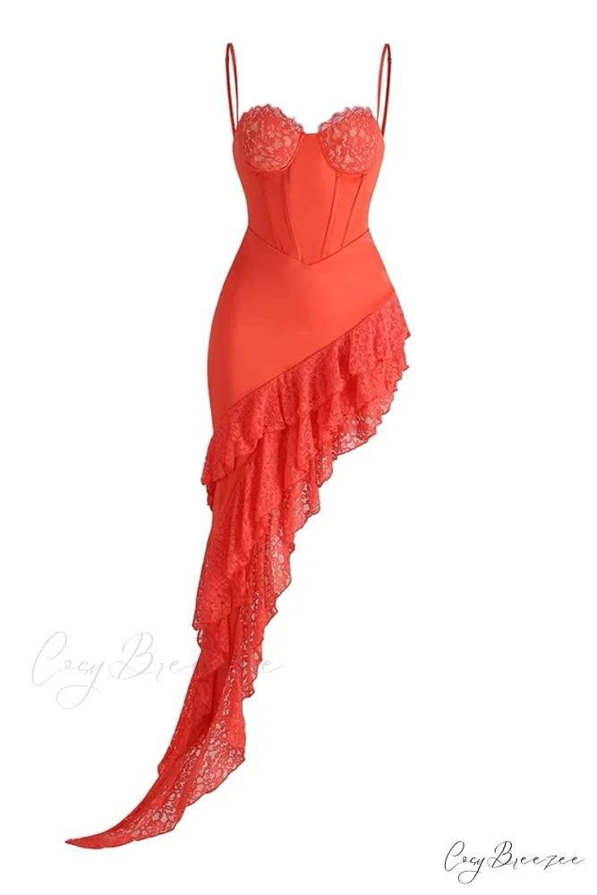Dreamy Attraction Graceful Asymmetrical Maxi Dress