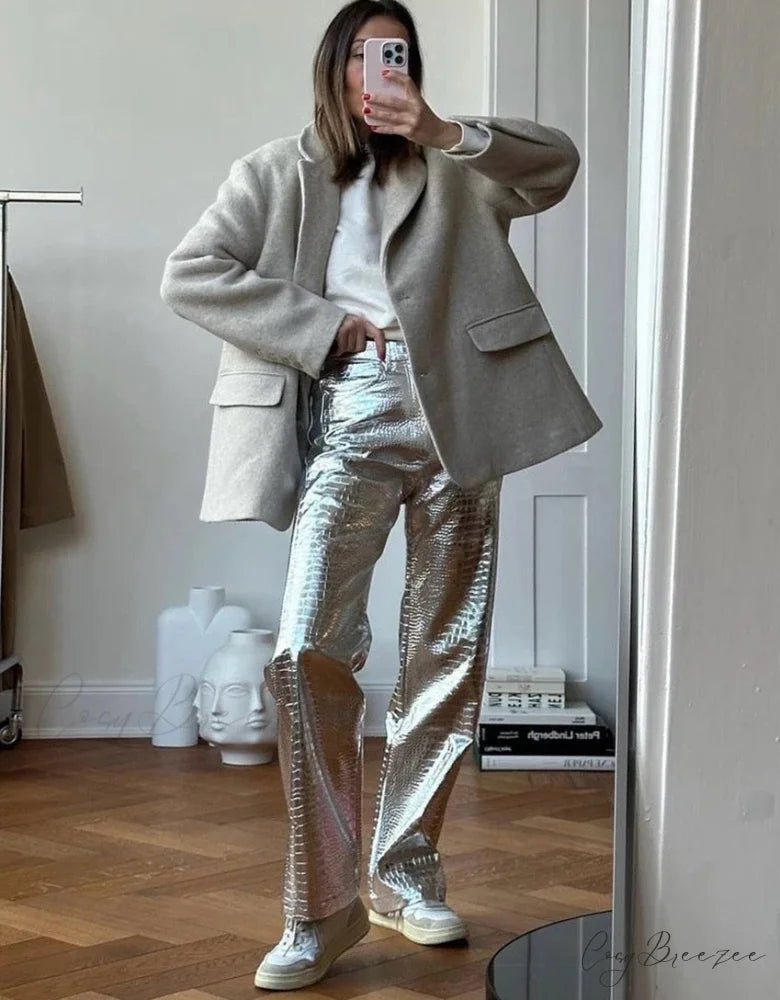 EDA Elegant PANTS Gold / S
