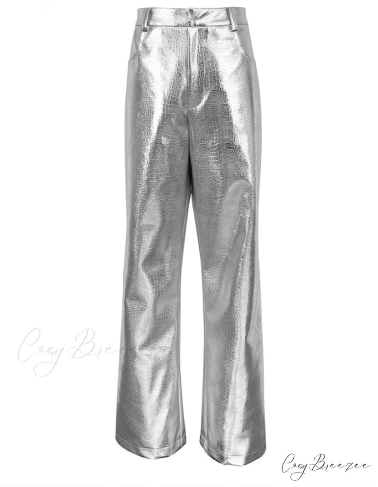 EDA Elegant PANTS Silver / S