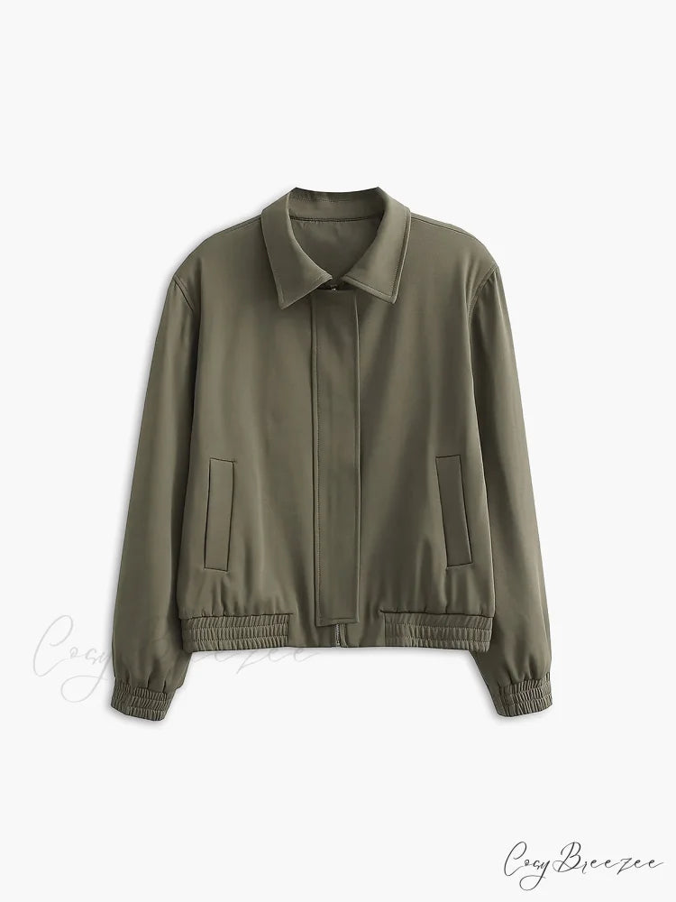 Effortless Charming Bomber Jacket