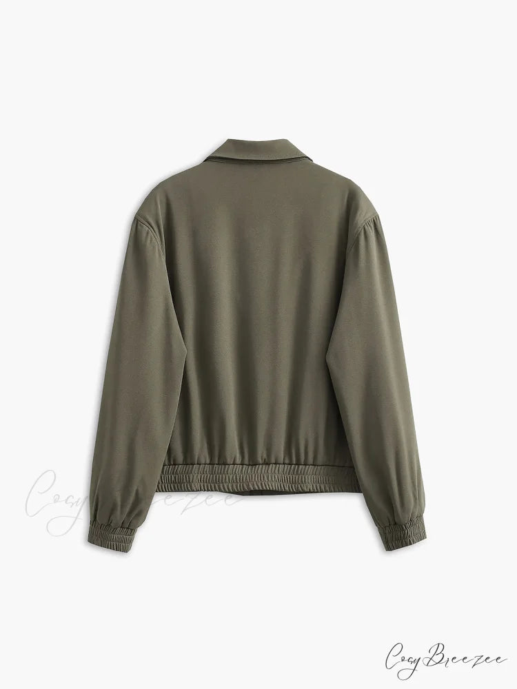 Effortless Charming Bomber Jacket
