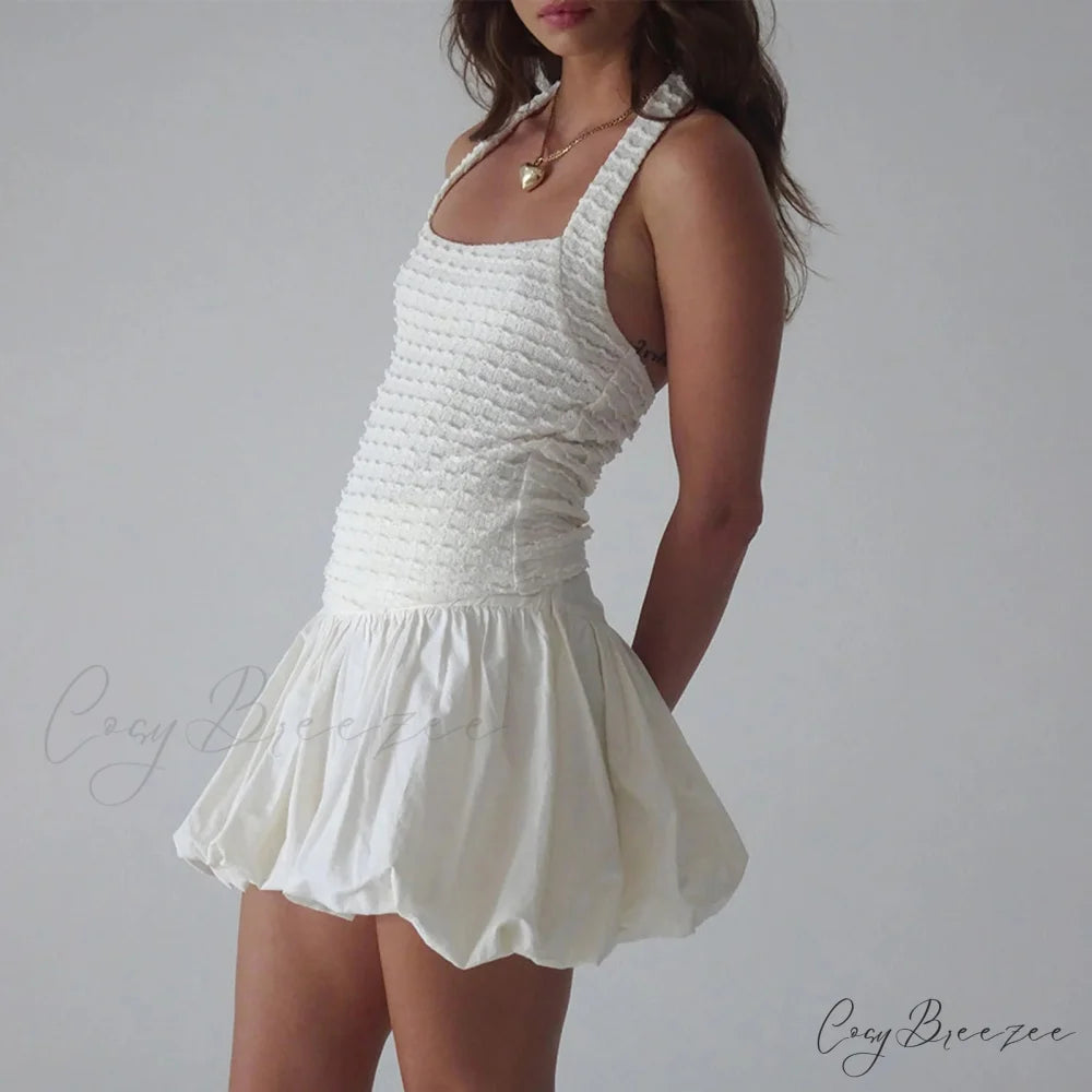 Elastic High Waist A-Line Skirt skirts-250223