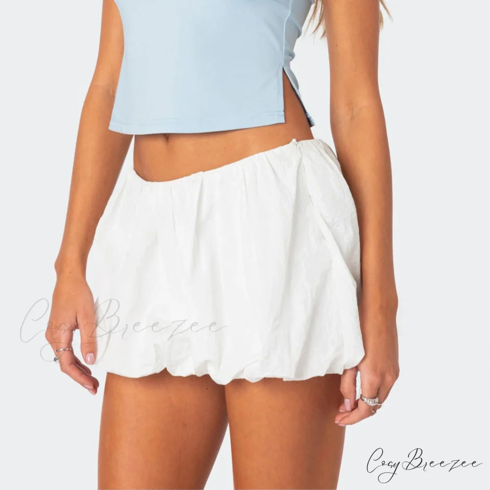 Elastic Waist A-Line Summer Skirt skirts-250223