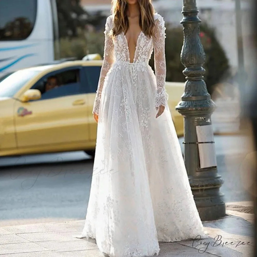 Elegant Belt Lace Up Gowns Solid Color Temperament Slim V Neck Bodycon Formal Wedding Guest Midi Dress White / S