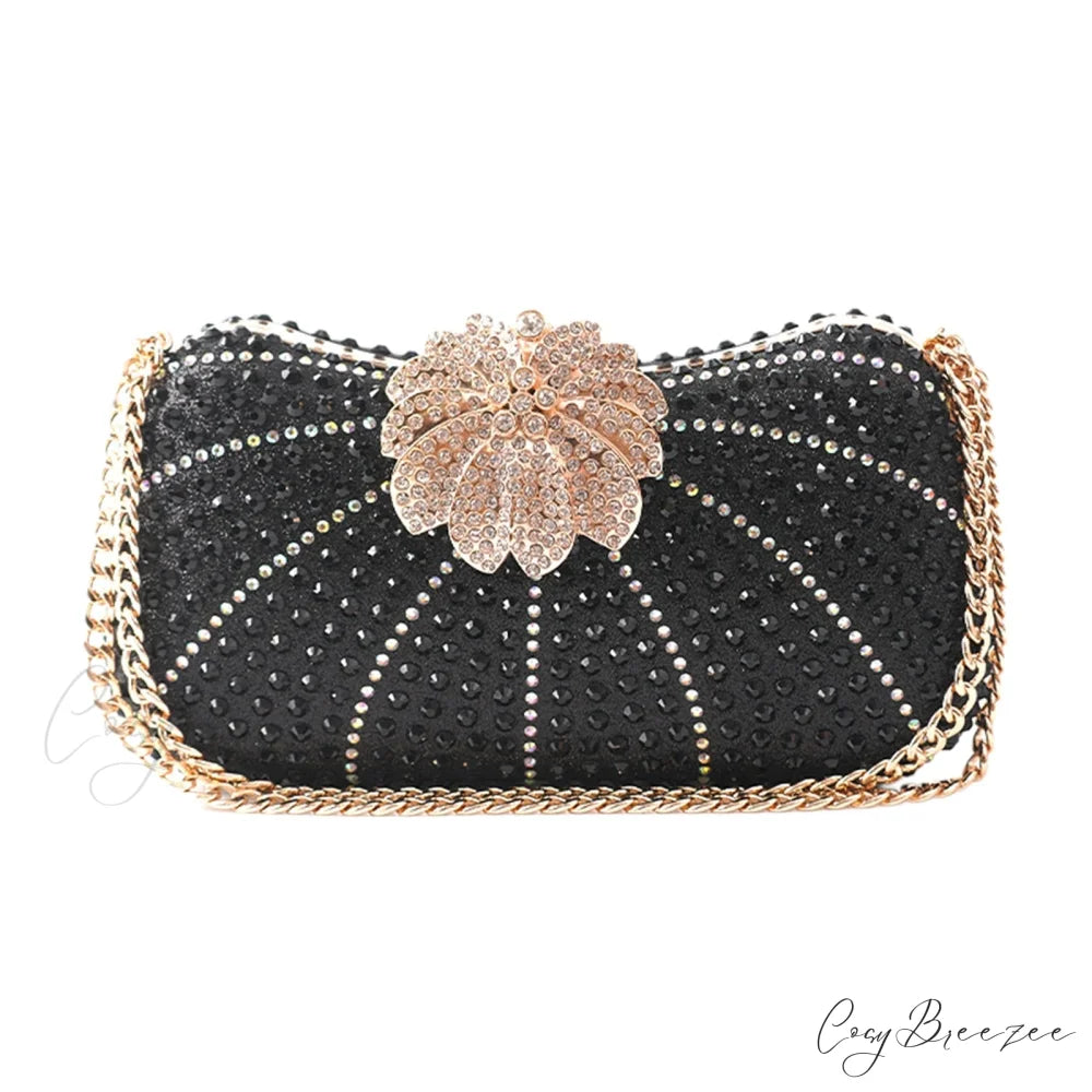 Elegant Crystal Shiny Evening Clutch color5 / 20x5x10cm clutchbag-250126