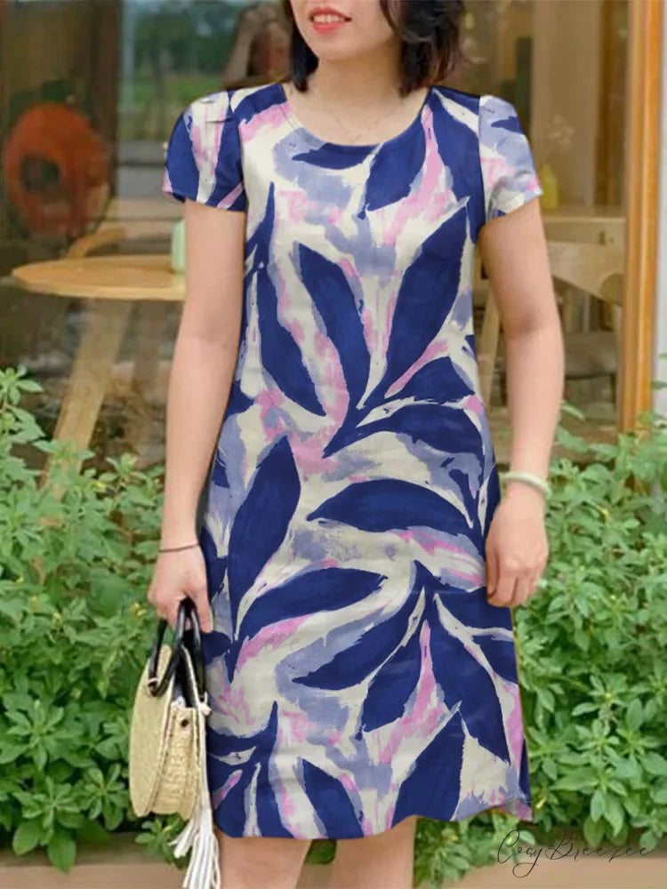 Elegant Floral Sundress Casual Dress oldfloraldress-250126