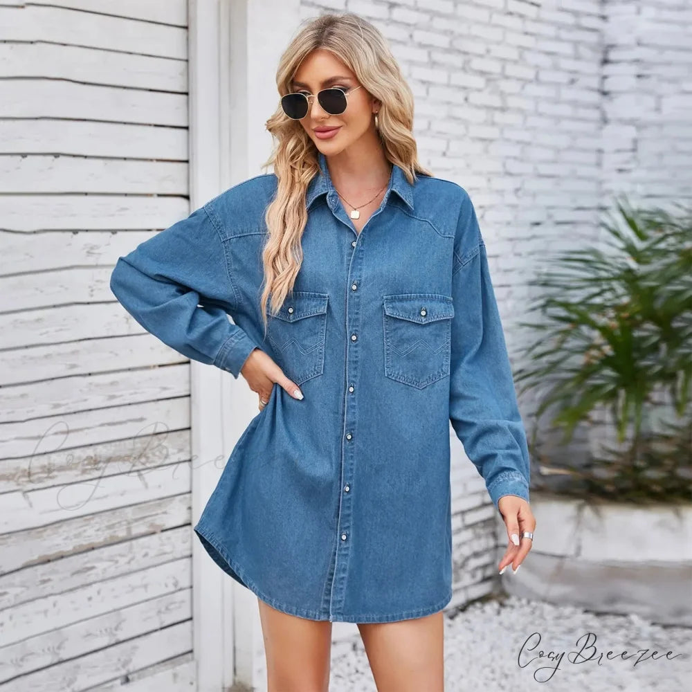 Elegant Sophisticated Glamorous Sparkling Shimmering Opulent Luxurious Chic Stylish Dress Light Blue / S