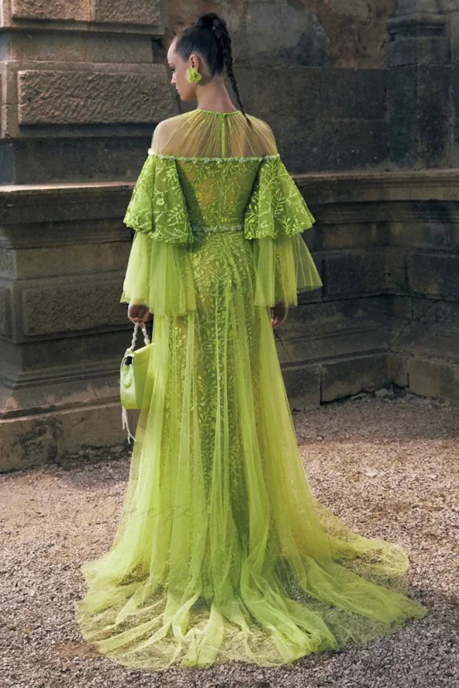 Emmaline Tiered Graceful Lace Maxi Dress