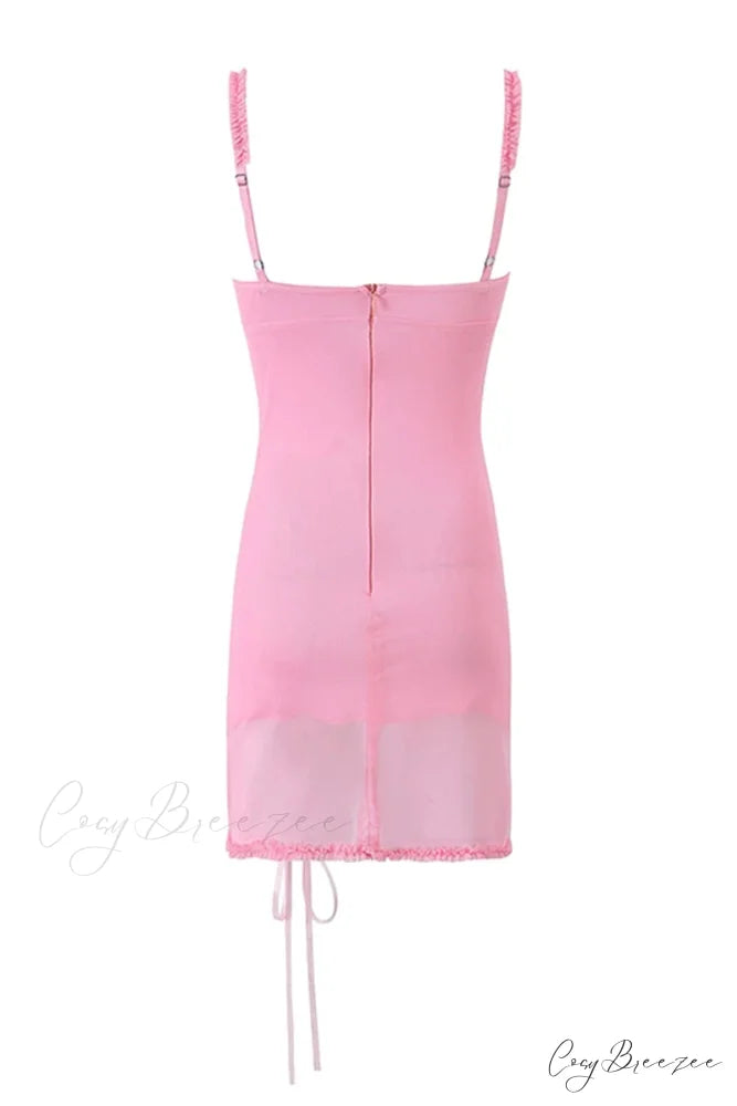 Estelle Mesh Graceful Mini Dress