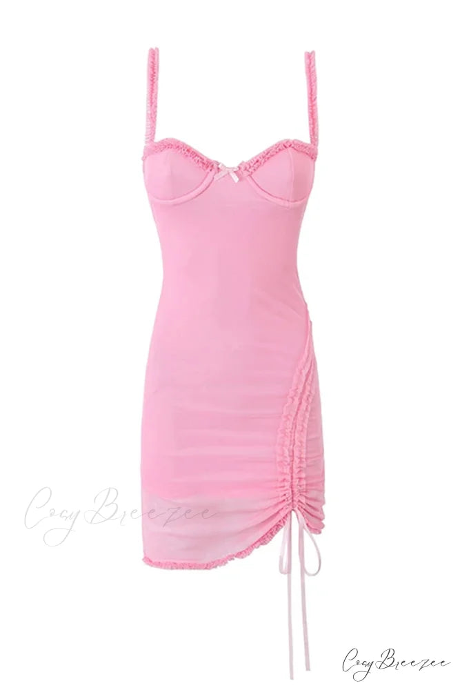 Estelle Mesh Graceful Mini Dress