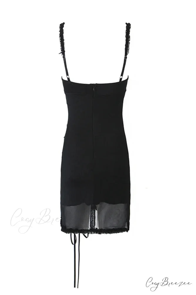 Estelle Mesh Graceful Mini Dress