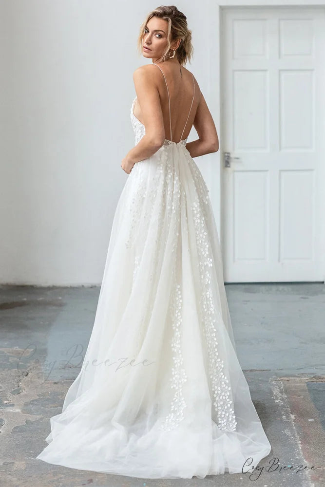 Eternal Affection Graceful Backless Wedding Dress