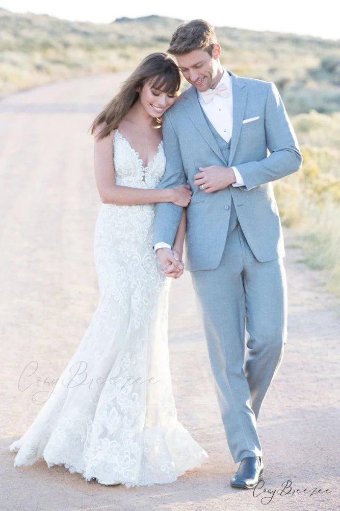Eternal Love Ivory Trendy Lace Mermaid Maxi Dress