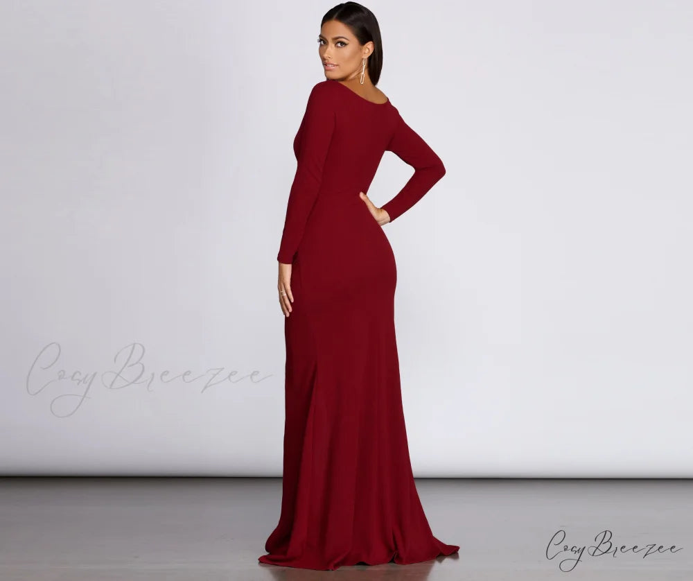 Eva Off The Charming Shoulder Mermaid Dress