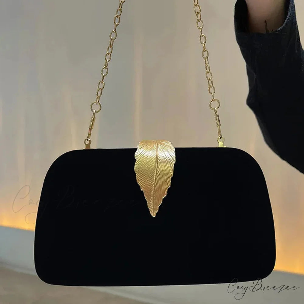 Evening Clutch Pearl Chain Handbag Wedding Cocktail Party Purse clutchbag-250126