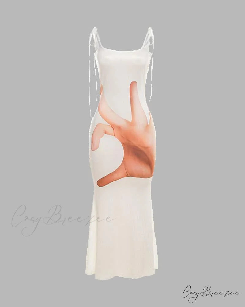 Everything is Stylish OK Maxi Dress White / XS