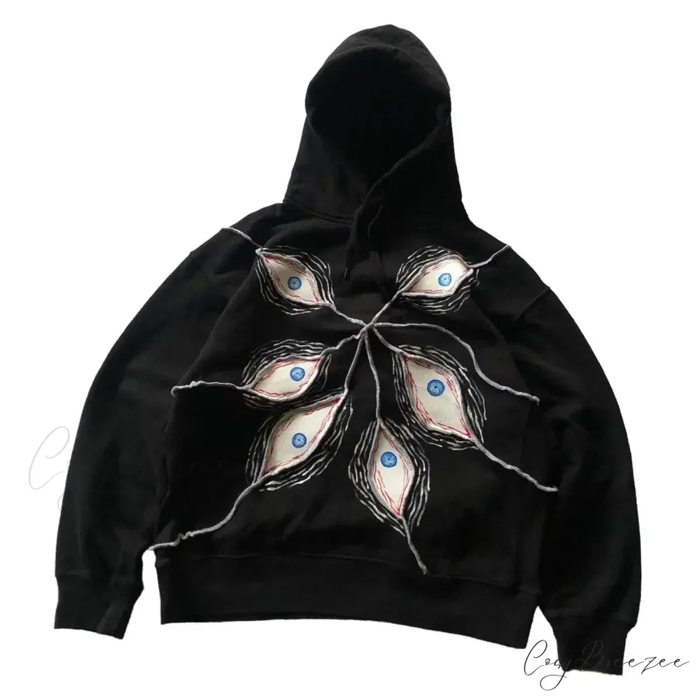 Eyeball Patch High Street Hoodie hoodies-241228