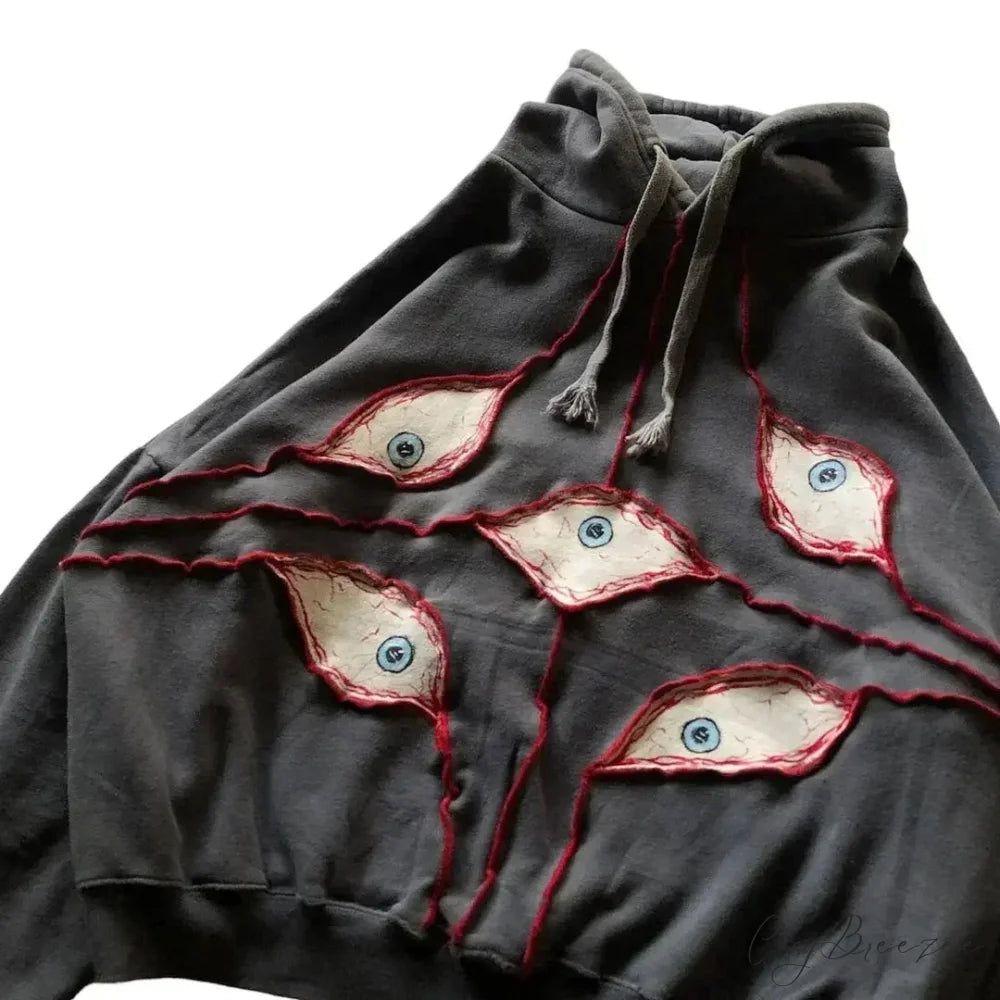 Eyeball Patch High Street Hoodie hoodies-241228